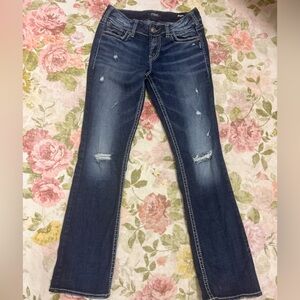 Silver Jeans Co. Suki mid-rise slim bootcut jeans